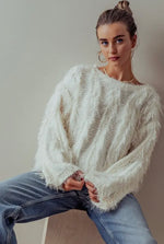 Vertical Fringe Sweater