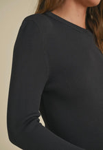 Ribbed Long Sleeve Top