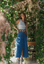 Bohemian Denim Skirt