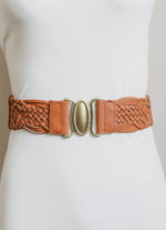 Oval Braided Buckle Belt