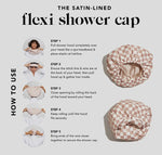 Satin Lined Flexi Shower Cap