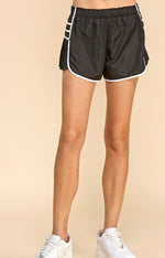 Athletic Side Pleated Detail Shorts