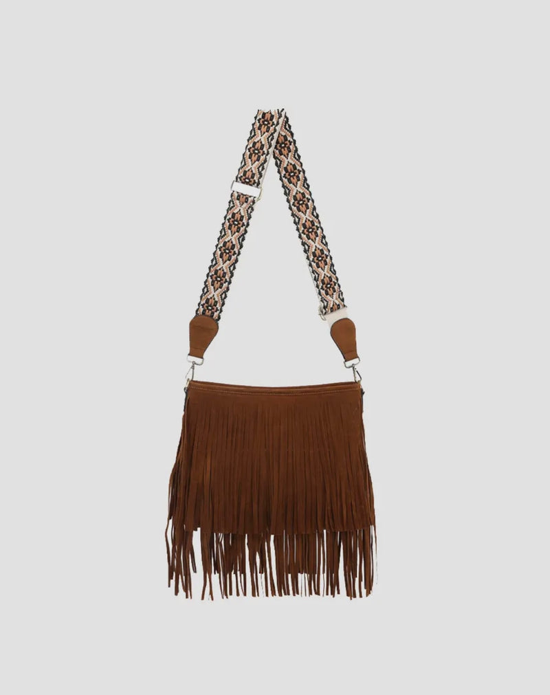 Sadie Suede Fringe Crossbody