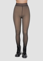 Fur Lined High-Waisted Tights