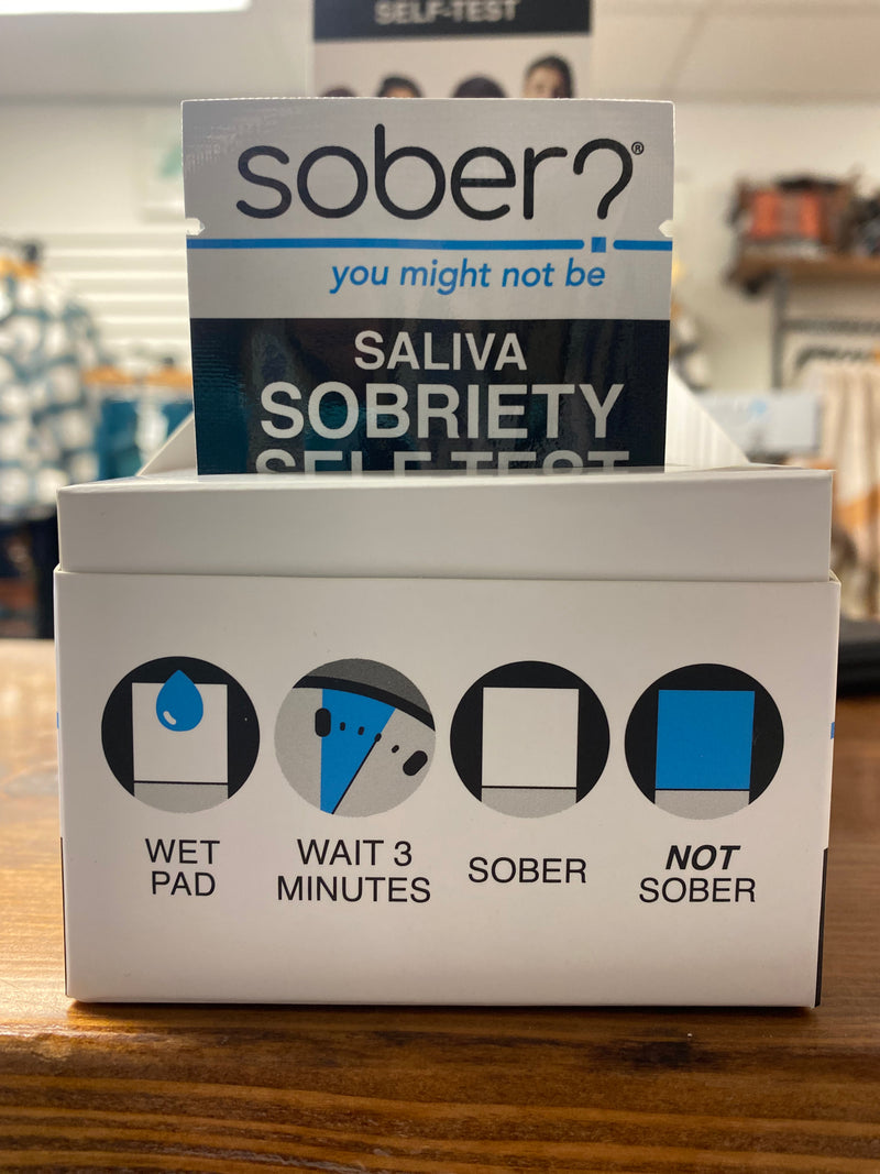 Sober? saliva sobriety self-test