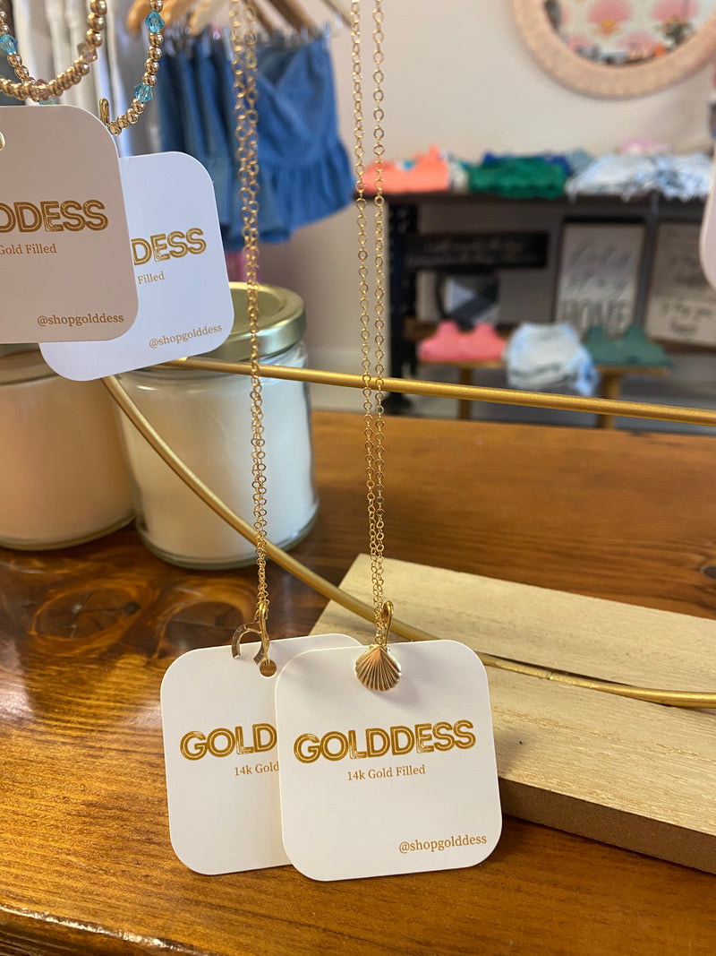 Golddess Charm Necklace