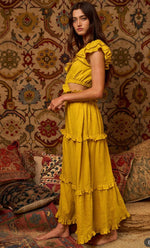 Cut Out Flutter Maxi Dress