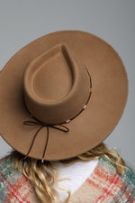 Delicate Trim Wool Panama Hat