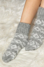 Fuzzy Nordic Socks