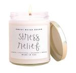 Stress Relief Soy Candle - Clear Jar - 9 oz