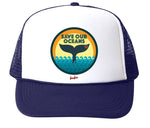 Save Our Oceans White/Navy Trucker Hat