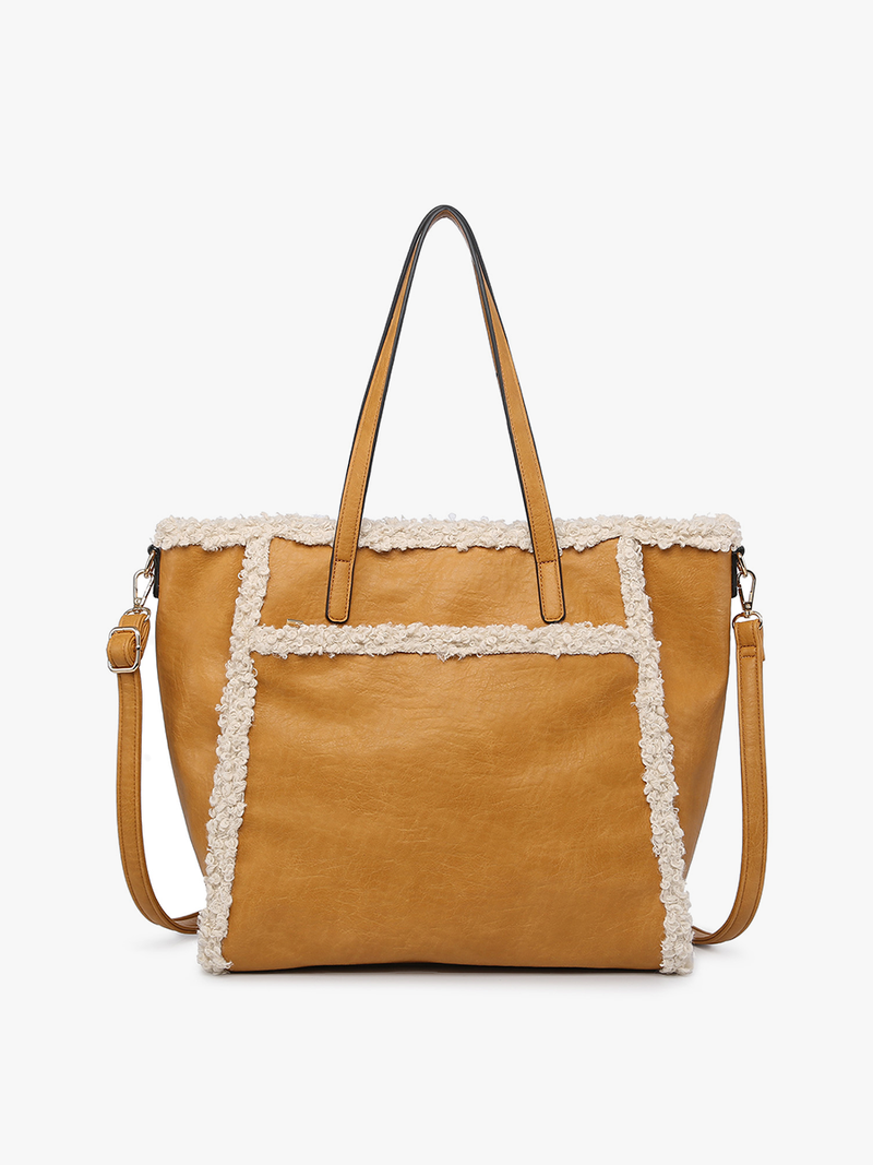 Lulu Sherpa Trim Tote