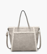 Lulu Sherpa Trim Tote