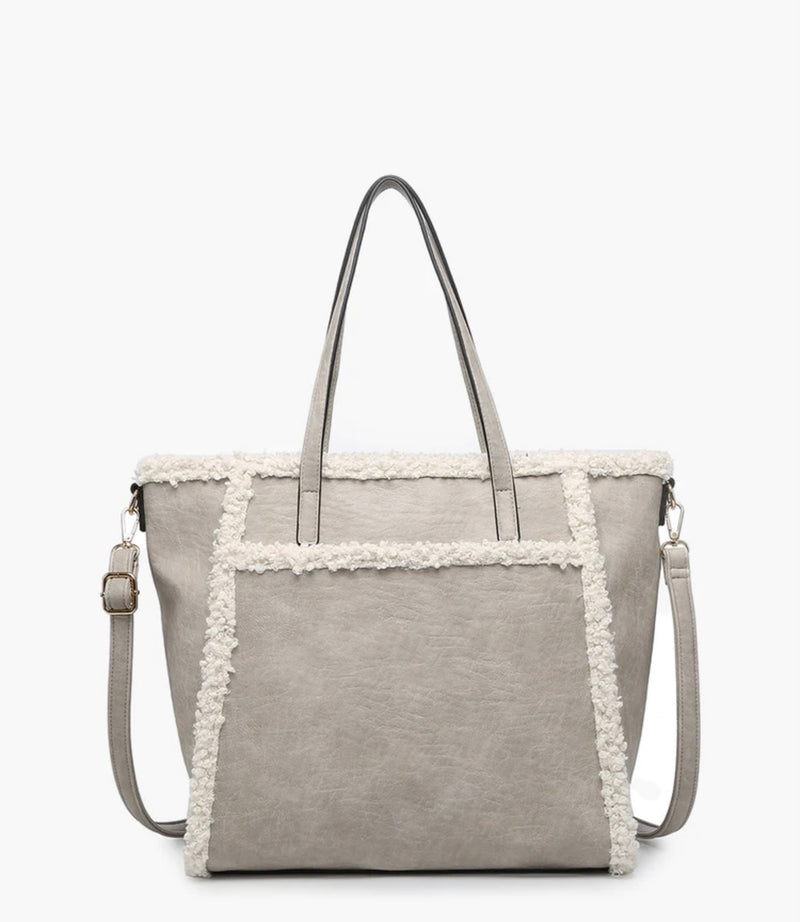 Lulu Sherpa Trim Tote